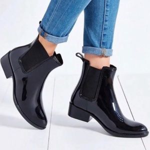 JEFFERY Campbell Havana Last Black Rainboots (6) Chelsea Style